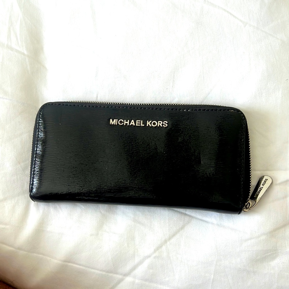 Michael Kors wallet leather light use.